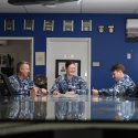 Royal Australian Air Force Aeronautical Engineering Officer, Flight Lieutenant Sarah Welsh, briefs her team at No 37 Squadron, RAAF Base Richmond, NSW.