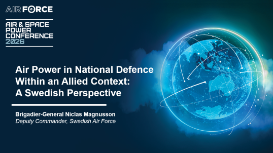 Digital Image Created for Slide of Air Power in National Defence Within an Allied Context: A Swedish Perspective