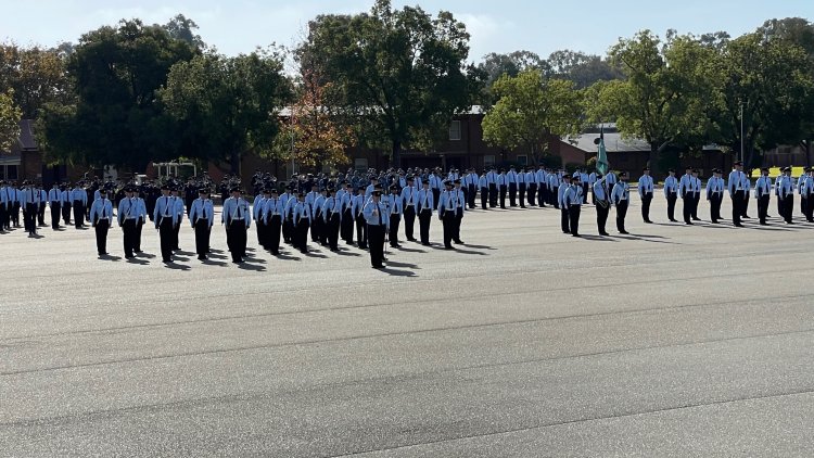 1RTU Graduation ceremony, Air Force graduating personnel on parade