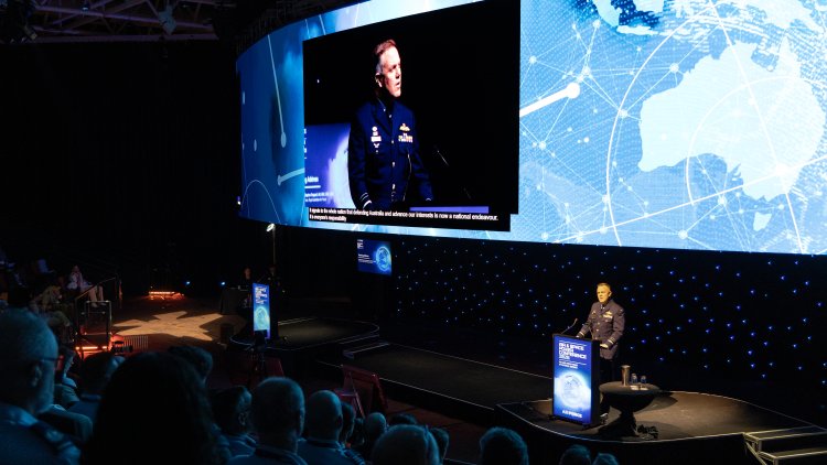 Chief of Air Force, Air Marshal Stephen Chappell DSC, CSC, OAM addresses the Air and Space Power Conference 2026, Canberra.